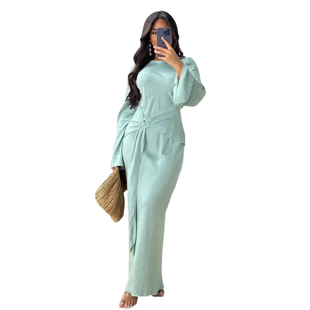 Evening Dress Women Dashiki Muslim Fashion Abaya African Clothes Robe Marocaine Luxury Dubai Kaftan Dress Vetement Big Size