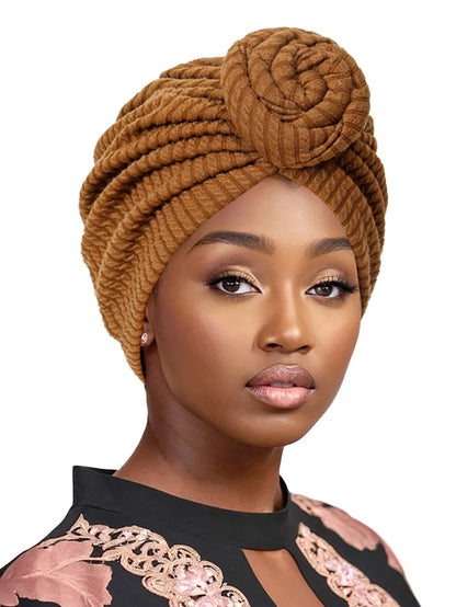 Fashion Women Turban Hijab Hats African Head Wraps Soft Elastic Muslim Hats Breathable Chemo Cap For Women Girls