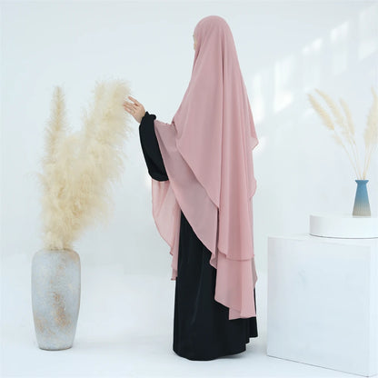 Ramadan Eid Dubai Chiffon Niqab Maxi Khimar Abaya Damen Islam Muslim Hijab Dress Abayas For Women Kebaya Hijabs Femme Musulmane