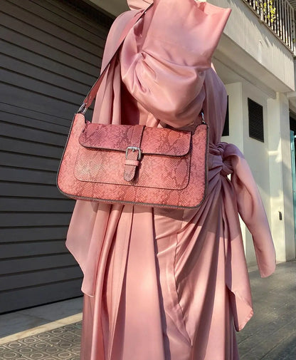 Latest fashionable modest 2 piece set Dubai Abaya design for Muslim Women Abaya Dress of Ethnic Clothing