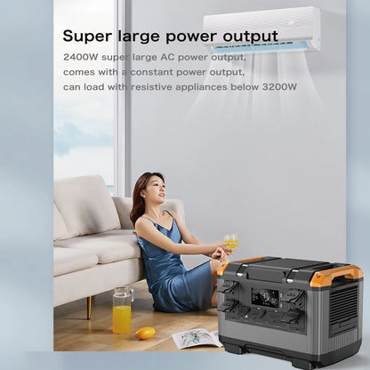 2016Wh Power Station Energy storage system Solar Panel large capacity home and outdoor 220V LifePO4  Battery 2400W Inverter