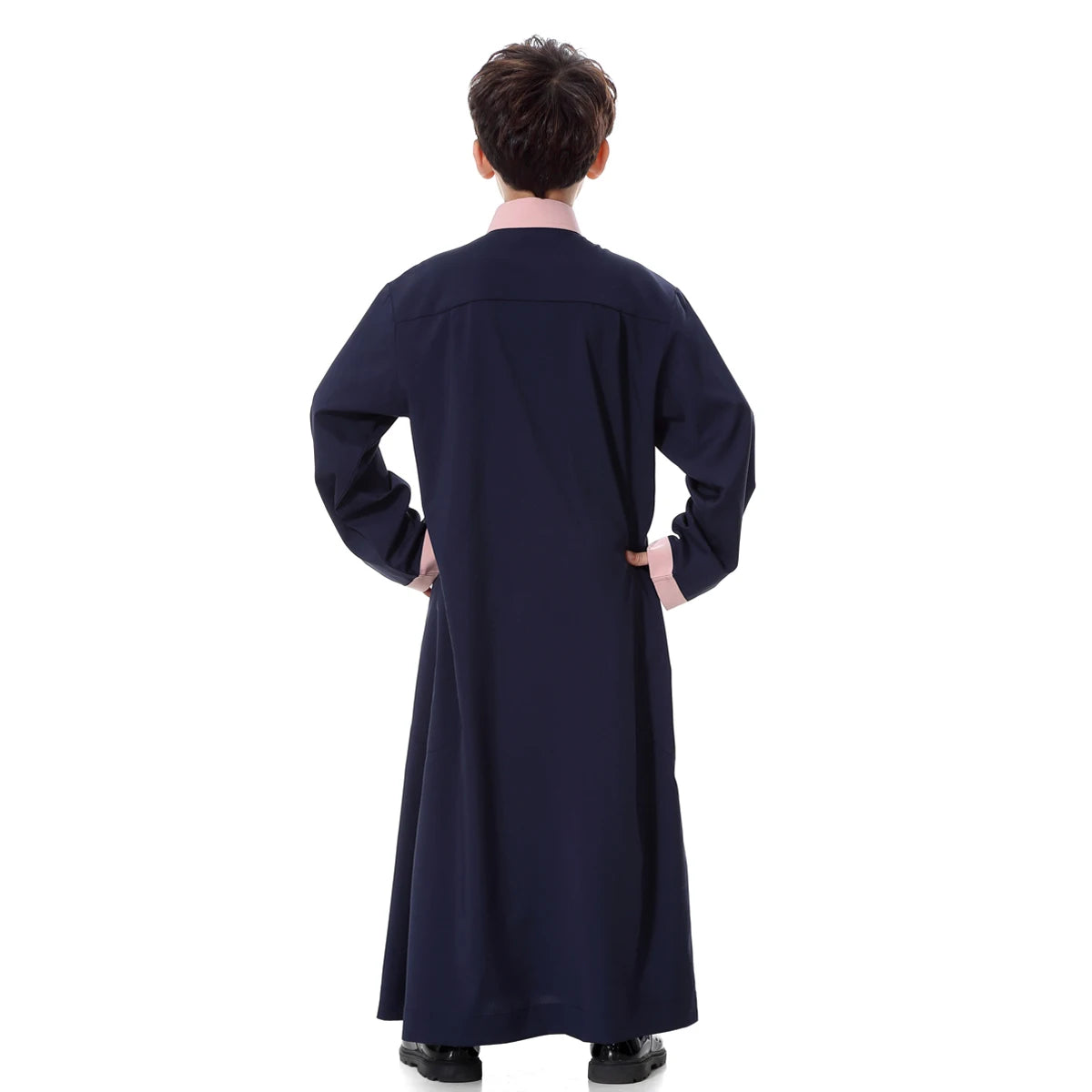 2024 Arab Malay Turkey Muslim Boys Clothing Kids Abayas Dress Children Full Body Robe Dress Teen Age TH873