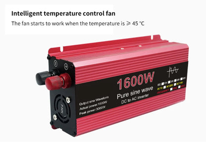 Pure Sine Wave Inverter DC 12V/24V To AC 110V/220V 1000W 1600W 2000W 2200W Portable Power Bank Converter Solar Inverter