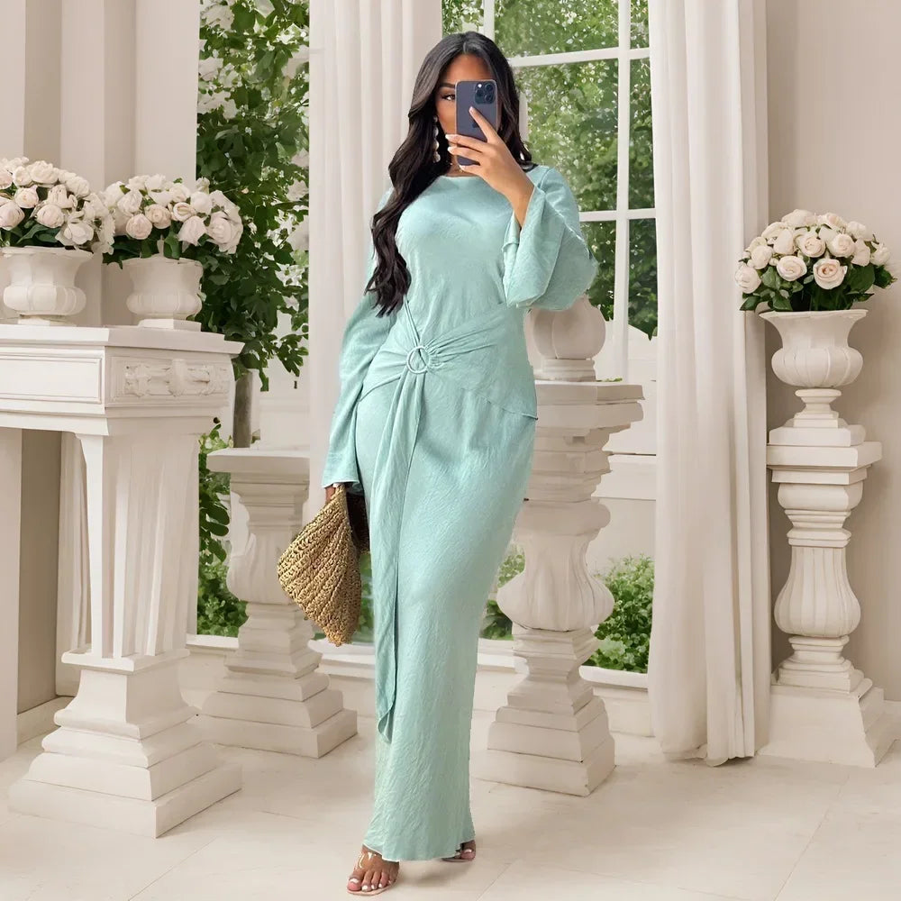 Evening Dress Women Dashiki Muslim Fashion Abaya African Clothes Robe Marocaine Luxury Dubai Kaftan Dress Vetement Big Size