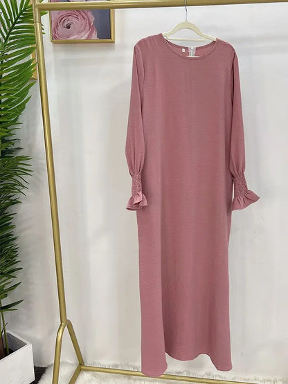 Ramadan Abaya Dubai Kaftan Muslim Long Dress Turkey Abayas For Prayer Islamic Clothing Women Robe Longue Femme Musulmane