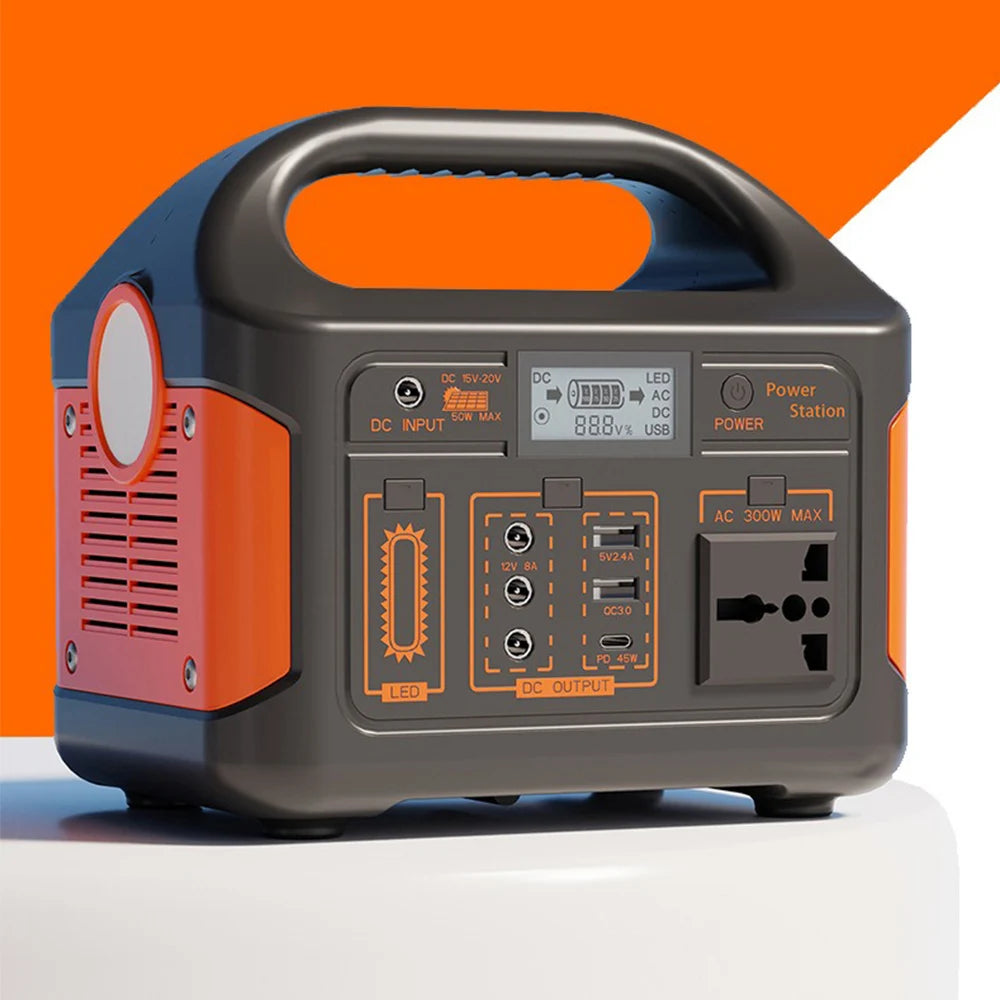 300W 71800mAh Portable Power Station 230WH Mobile Power Supply Solar Generator 220V/110V Charging Station Power Bank Camping