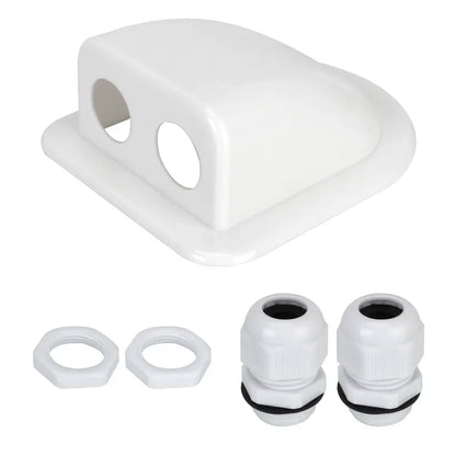 Caravan Solar Car Junction Box Cable Entry Gland Box Roof Wire Entry Cable Connector Holder Dual Hole camper van
