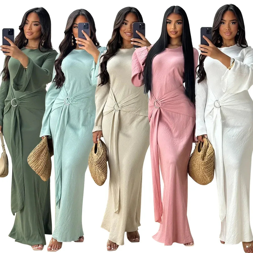 Evening Dress Women Dashiki Muslim Fashion Abaya African Clothes Robe Marocaine Luxury Dubai Kaftan Dress Vetement Big Size