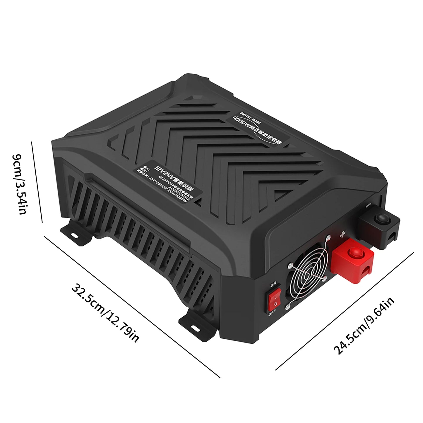 DATOU BOSS Pure Sine Wave Inverter 12v 24v 1200w 2300w Two Voltages Support dc ac Inverter 12v to 220v EU Peak Power 4000W
