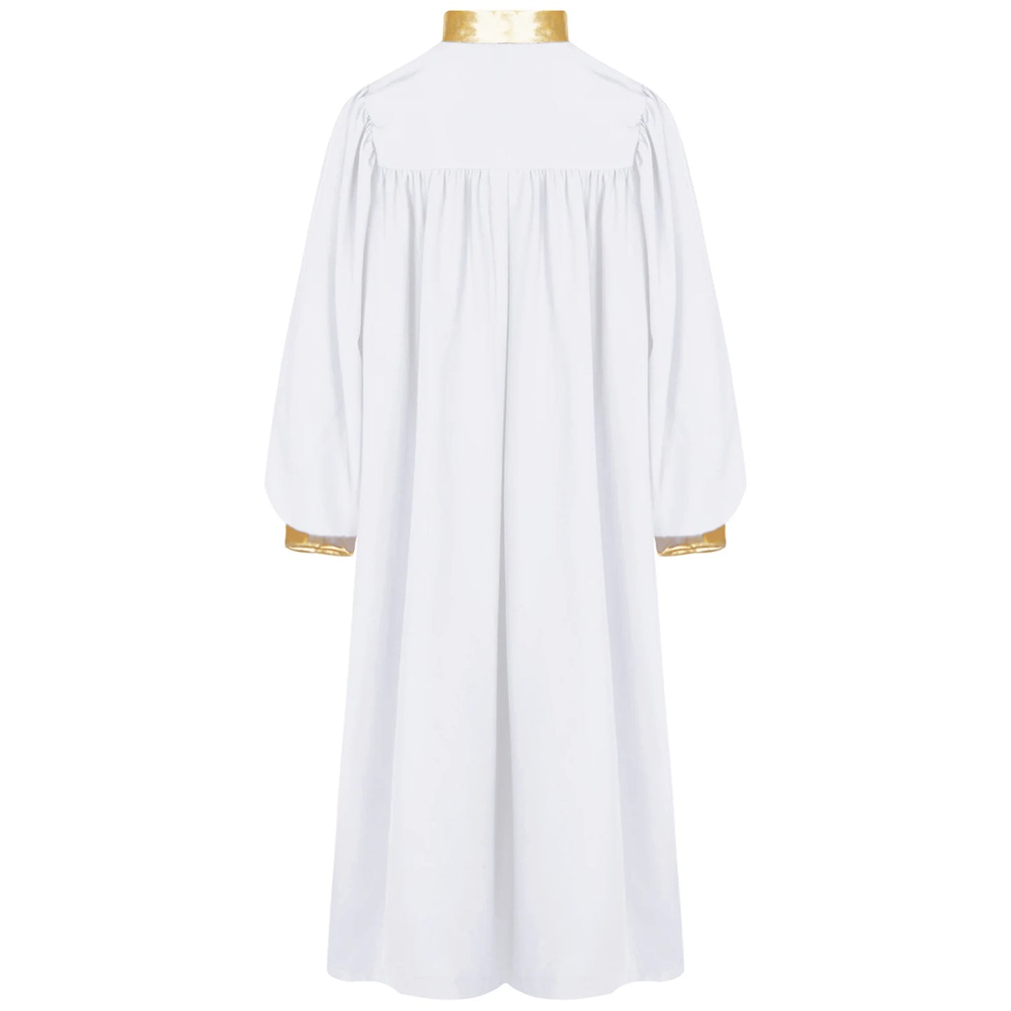 Halloween Kids Thobe for Muslim Boys Girl Metallic Contrast Color Arab Tobes Long Sleeve with Zipper Worship Dance Abaya Clothes