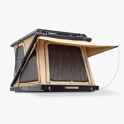 China New Fashion Design Tent Rooftop 4WD New Style Aluminum Z-shape hard shell roof top tent For 4x4 Offroad Camping