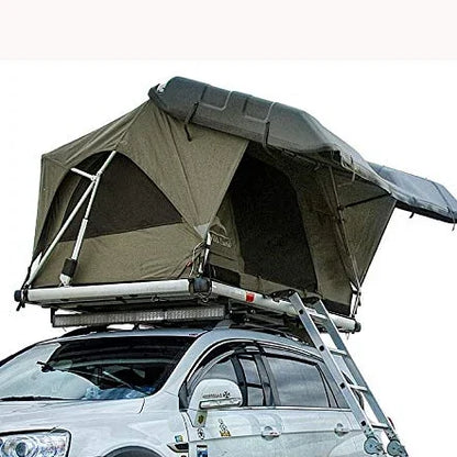 New Solar Panel Car Top Rooftop Tent Hard Cover Aluminum Clamshell