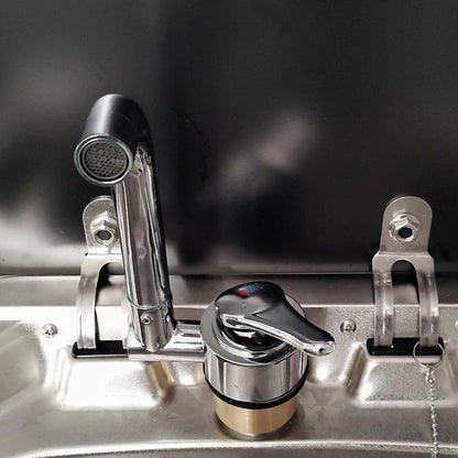Motorhome Trailer Modification Parts Kitchen Bathroom Hot and Cold Folding Faucet 304 Stainless Steel Faucet RV Camper Accessori