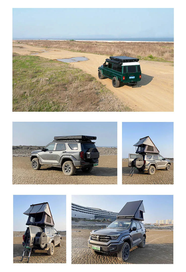 Factory Price Ultra-Thin Light Weight Rooftop Tent Aluminum Camping Car Roof Tent Hard Shell Roof Top Tent For Car
