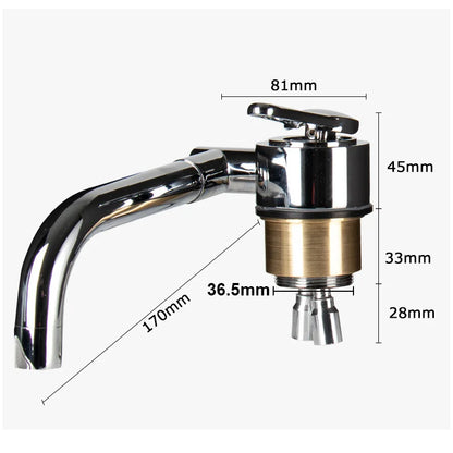 Motorhome Trailer Modification Parts Kitchen Bathroom Hot and Cold Folding Faucet 304 Stainless Steel Faucet RV Camper Accessori