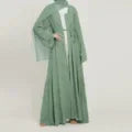 Hand made diamond beading Ramadan Eid Muslim dress long abayas robe fancy maxi French stylish modest Islamic wy1368 G1665