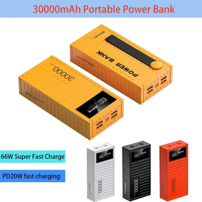 30000mAh Power Bank PD 20W Fast Charging Portable Outdoor Power Station Multifunctional USB Charger For Camping Home Outdoors