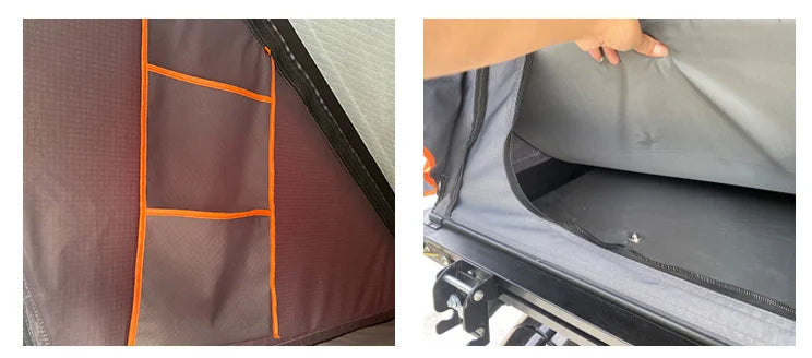 Camping SUV Car Rooftop Tent  Aluminium Triangle Hard Shell Car Roof Top Tent For Sale