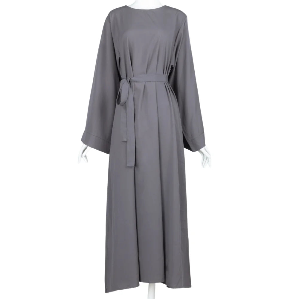 Kaftan Abaya Long Sleeve Maxi Dress Islamic Prayer Robe Modest Dress Full Length Muslim Abaya Dresses Modest Dress