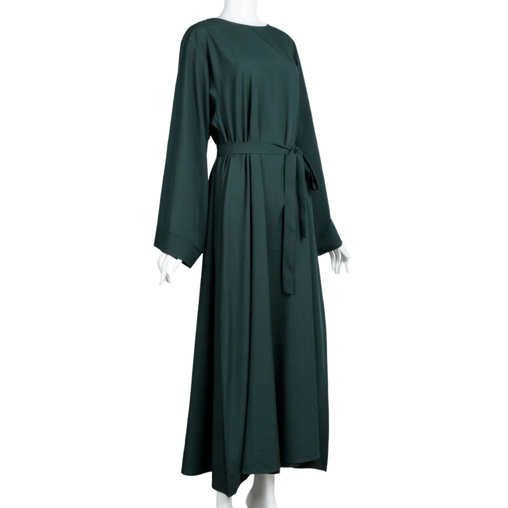 Kaftan Abaya Long Sleeve Maxi Dress Islamic Prayer Robe Modest Dress Full Length Muslim Abaya Dresses Modest Dress