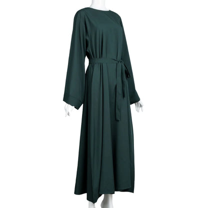 Kaftan Abaya Long Sleeve Maxi Dress Islamic Prayer Robe Modest Dress Full Length Muslim Abaya Dresses Modest Dress