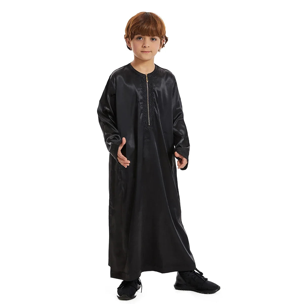 Saudi Eid Ramadan Muslim Kids Boys Abaya Jubba Thobe Dress Children Islamic Robe Dubai Kaftan Saudi Arabic Djellaba Dishdasha