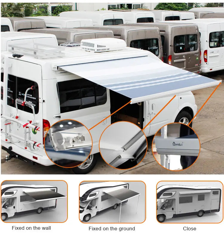 Caravan Awnings,Economical Awning For Camper Van Retractable RV Awning RV Canopy