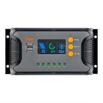 PWM 80A 60A 30A 12V 24V 36V 48V Auto Solar Charger Regulator Max PV 100V 24 hour Settable Work Time Fit for Light and RV System