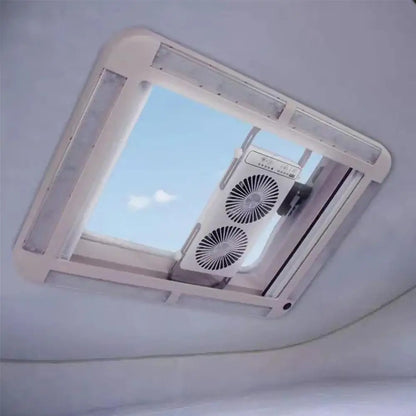 Bed Car Silent Double Exhaust Air Inlet Double Fan Car Fan Exhaust Fan Low Noise Heat Dissipation Efficient Cleaning Unive