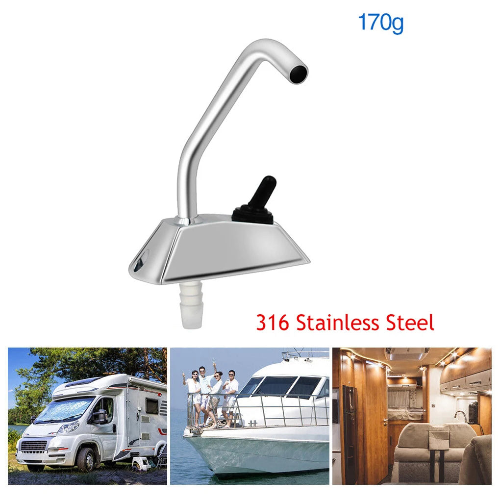 360  Spin Faucet Tap And  Switch 12V DC Electric Water Pump Faucet Tap Switch Faucet Tap