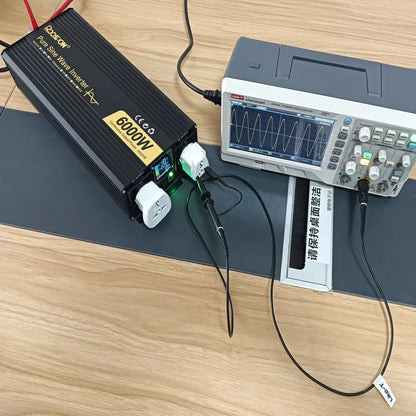 RDDSPON  Pure Sine Wave Inverters 4000W 5000W 6000W  Double EU SocketDC 12V 24V 48V to AC 110V 220V,50Hz,60Hz  Voltage Converter