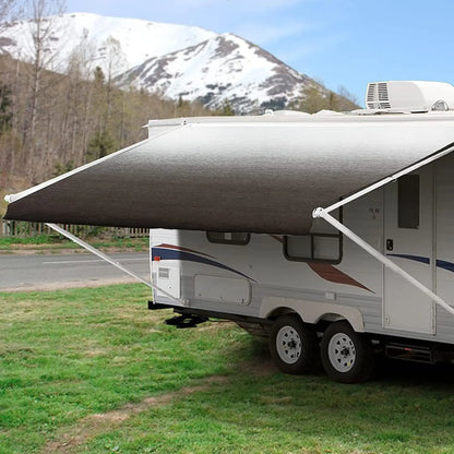 6.6x8.2/8.2x8.2 rv Camping Car Side Shade Awning For Car With Retractable Car/Roof Side Awnings