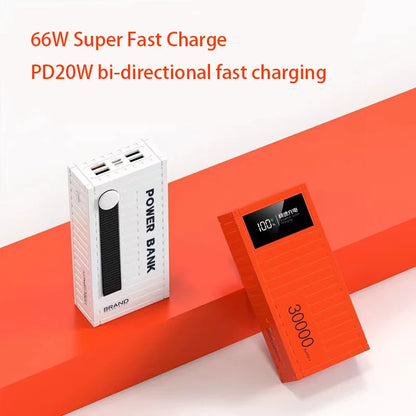 30000mAh Power Bank PD 20W Fast Charging Portable Outdoor Power Station Multifunctional USB Charger For Camping Home Outdoors
