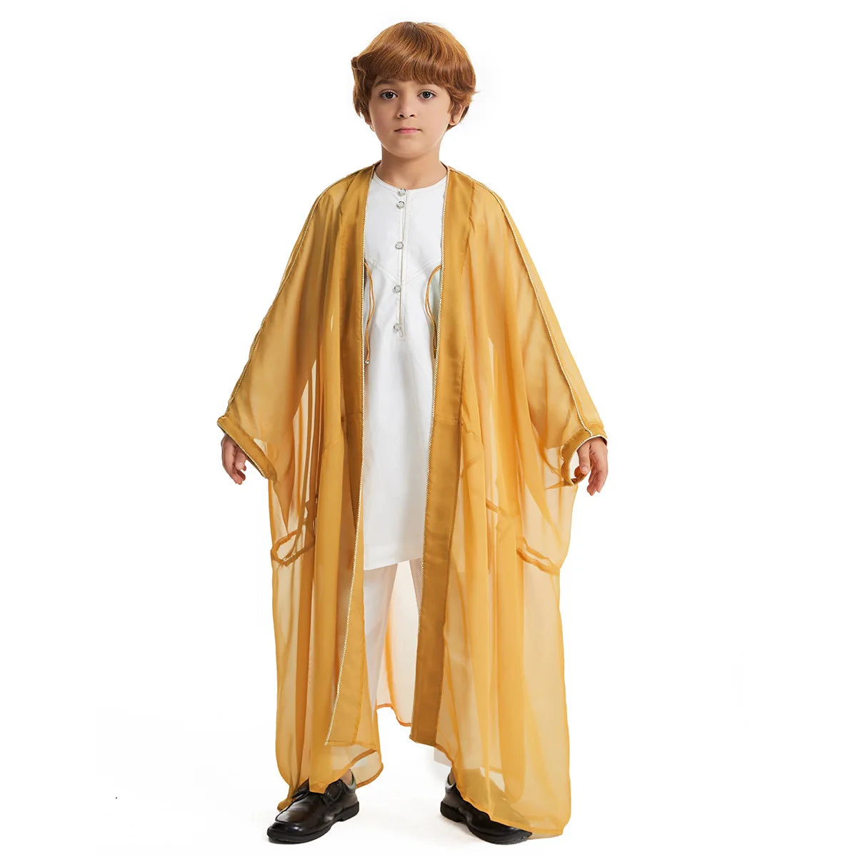 Middle East Kids Boy Robe Muslim Dress Kimono Dishdasha Islamic Dubai Saudi Abaya Prayer Abaya Ramadan Jubba Thobe Arab Clothing