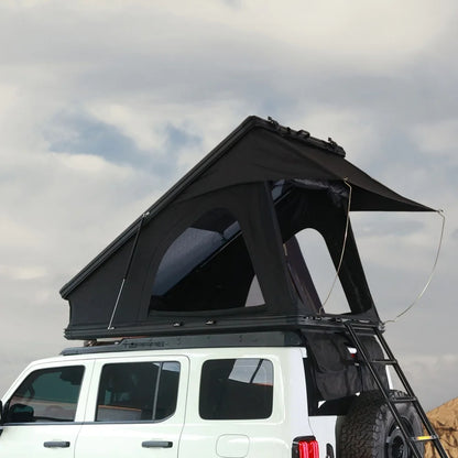 New Upgrade Automatic Rooftop Tent Durable 4-Sided Window With Sturdy Aluminium Roof Top Pop-Up Triangle Hard Shell For Camping