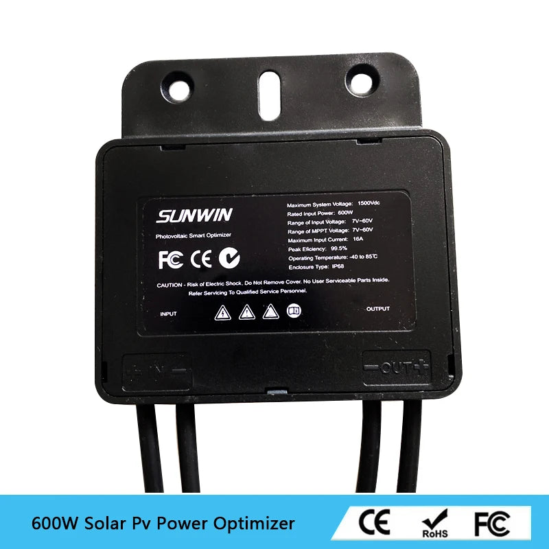 Solar Panel Photovoltaic Optimizer Smart 600w Solar panel MPPT voltage stabilizer to increase productivity photovoltaic connecto