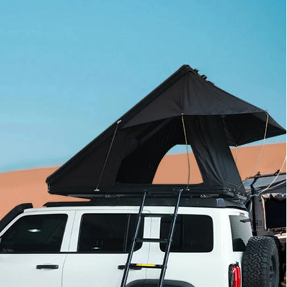 New Upgrade Automatic Rooftop Tent Durable 4-Sided Window With Sturdy Aluminium Roof Top Pop-Up Triangle Hard Shell For Camping