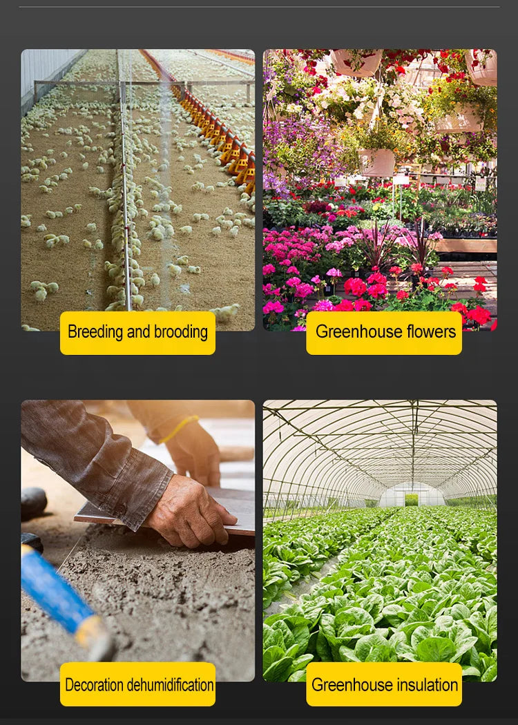 Commercial Fuel Heater Greenhouse Heater Industrial Diesel Air Heater Oil Heater Integrated Hot Air Fan Drying Calentadores de