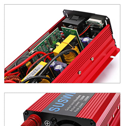 3000W Pure Sine Wave Inverter 12v 24v~ 220V 110V 2000W 1000W Converter Power Supply DC AC VoltageAdapter Module Transmission