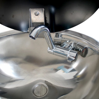 Sink for RV Yacht Oval Mini Kitchen/bathroom Sink with Tempered Glass Cover RV Yacht Decoration Bar Stainless Steel Sink