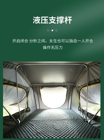 Outdoor Camping Automatic Self-Driving Soft Top Folding Extended Easy-to-Put-up Rainproof SUV Roof Top Tent