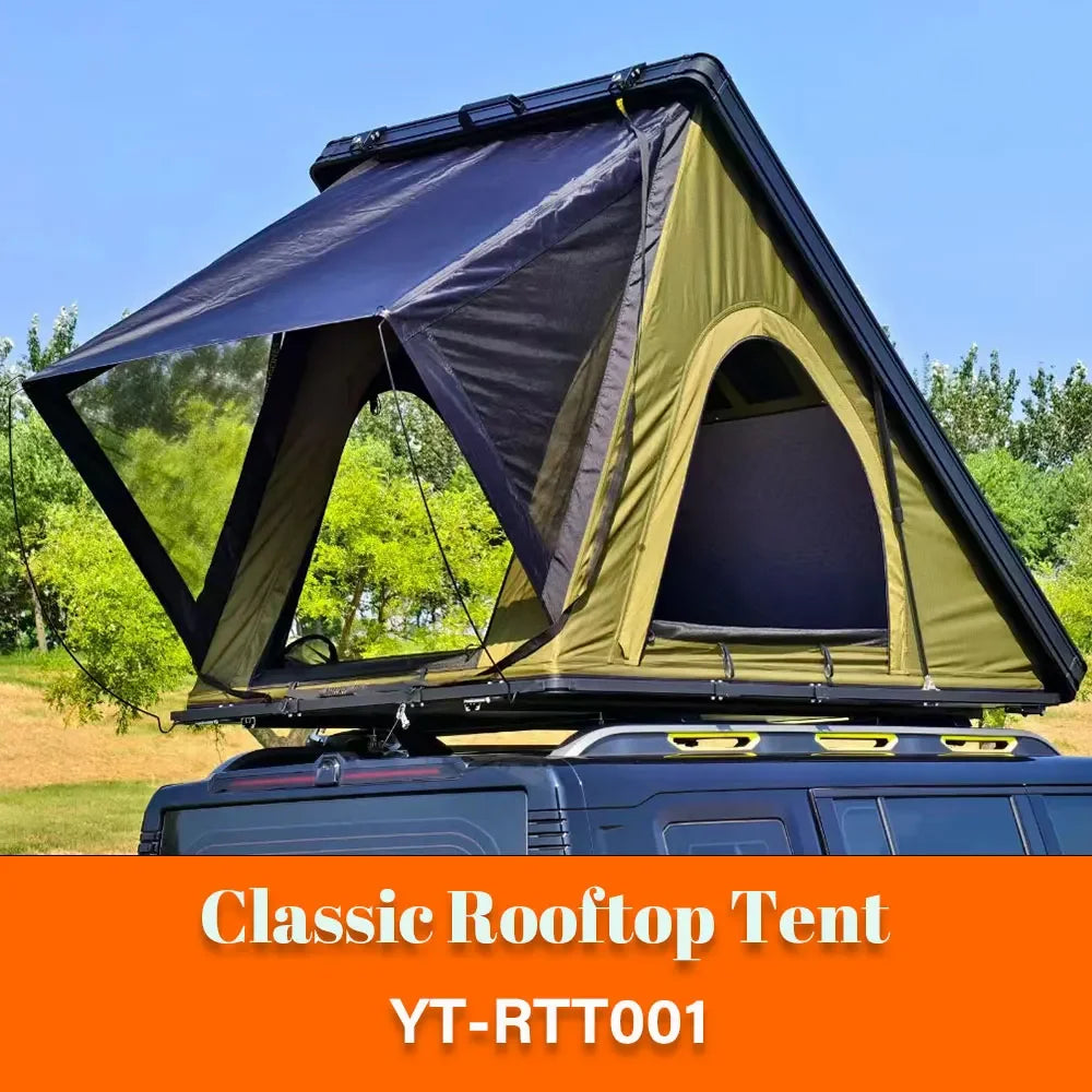 Factory Price Ultra-Thin Light Weight Rooftop Tent Aluminum Camping Car Roof Tent Hard Shell Roof Top Tent For Car