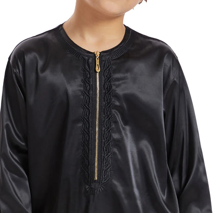 Middle East Muslim Kids Boys Jubba Thobe Eid Ramadan Islamic Children Djellaba Dishdasha Saudi Arabic Robe Dress Abaya Kaftan