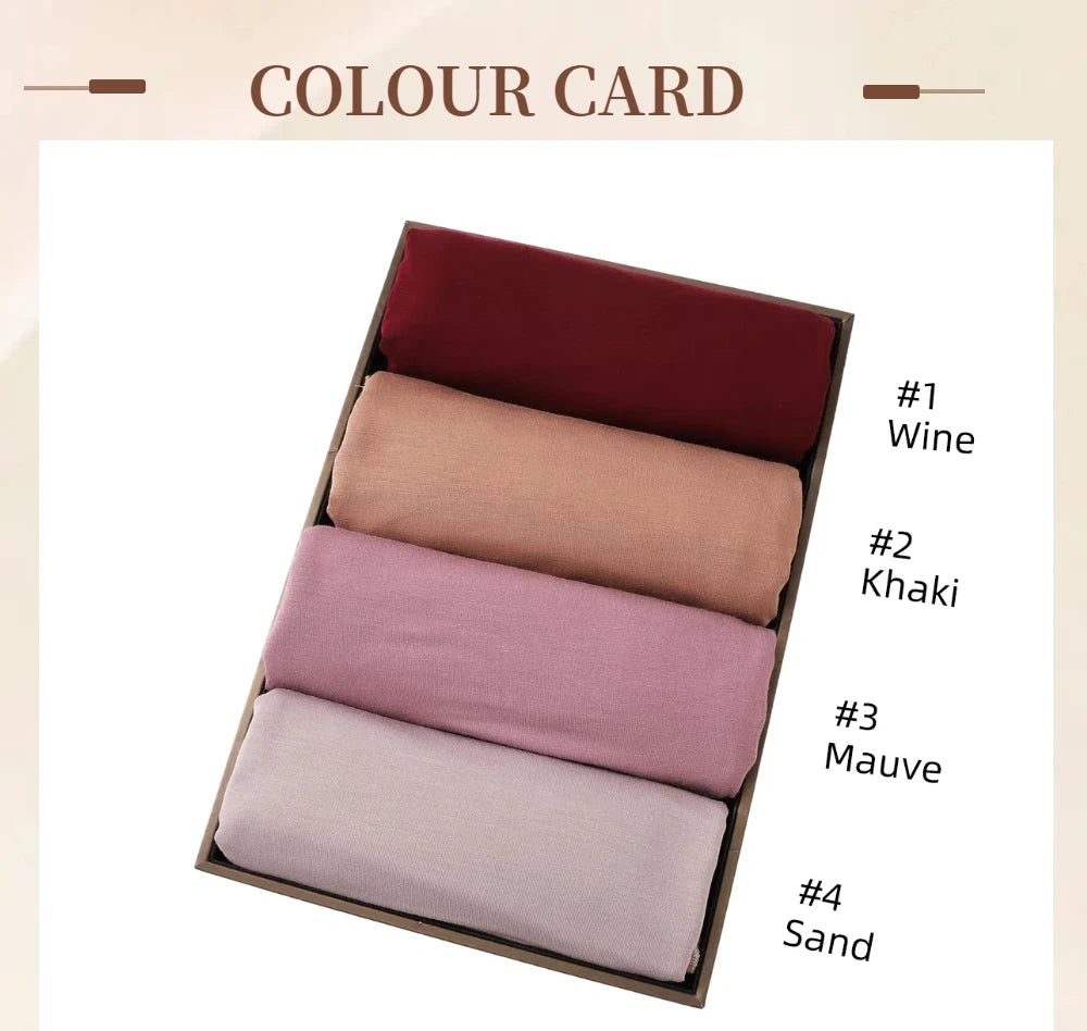 Muslim Women Premium Soft Modal Cotton Jersey Hijab Headwrap Stretchy Instant Hijab Scarf Forehead Cross Design Headscarf
