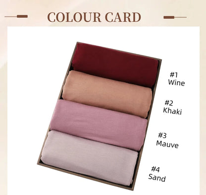 Muslim Women Premium Soft Modal Cotton Jersey Hijab Headwrap Stretchy Instant Hijab Scarf Forehead Cross Design Headscarf