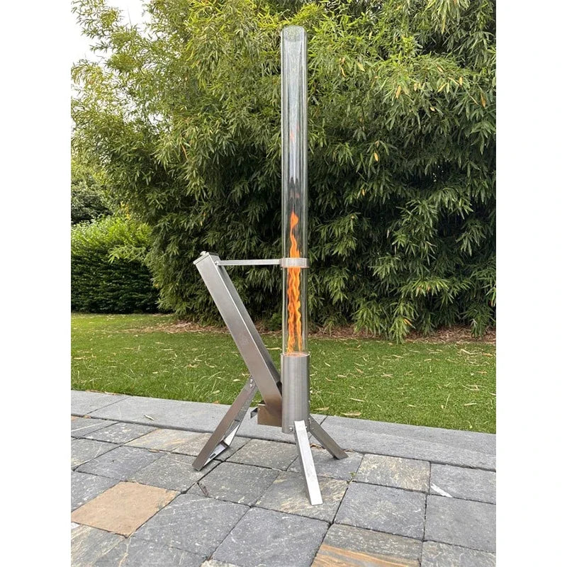 attractive light pellet torches outdoor patio heater biomass wood pellet stove