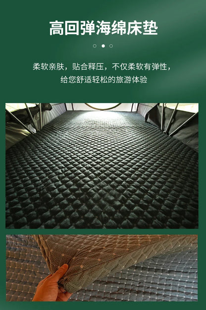 Outdoor Camping Automatic Self-Driving Soft Top Folding Extended Easy-to-Put-up Rainproof SUV Roof Top Tent