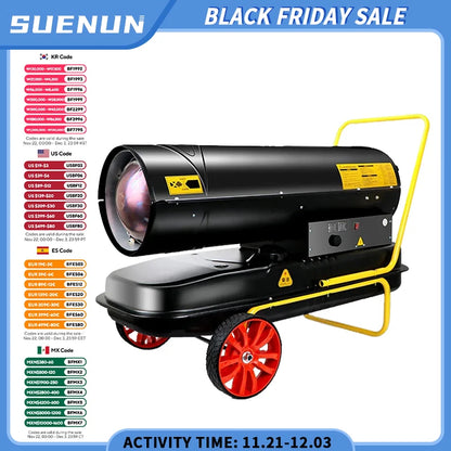 Commercial Fuel Heater Greenhouse Heater Industrial Diesel Air Heater Oil Heater Integrated Hot Air Fan Drying Calentadores de
