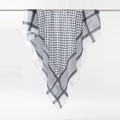Arab Men Square Keffiyeh Shemagh Scarves Muslim Men's Head Scarf Middle Eastern Shawl Islamic Clothing Male Hijab Turban