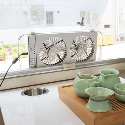 Bed Car Silent Double Exhaust Air Inlet Double Fan Car Fan Exhaust Fan Low Noise Heat Dissipation Efficient Cleaning Unive